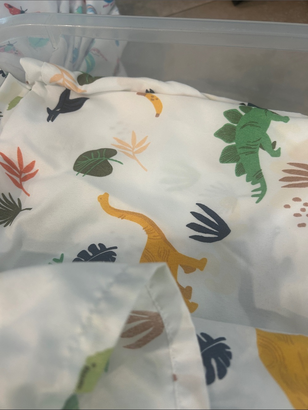 Dino Print target twin sheet set